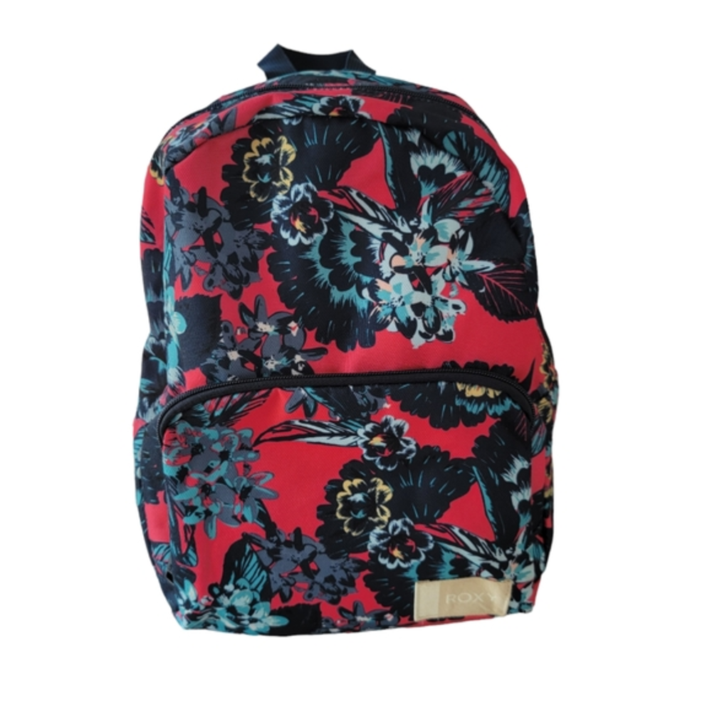Roxy Always Core 8L Backpack Mini Blue Pink Flower Trendy Pattern lightweight